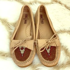 Minnetonka beaded loafers